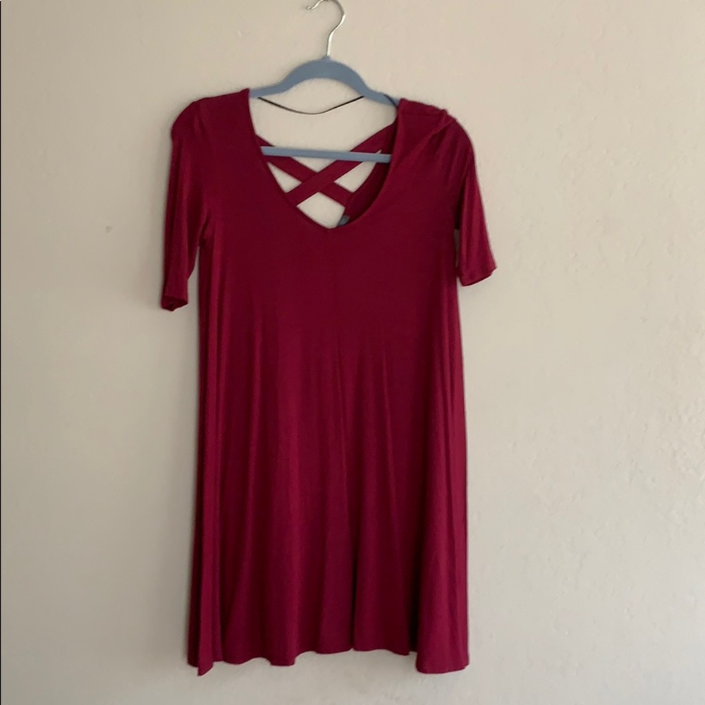 Cross back dress